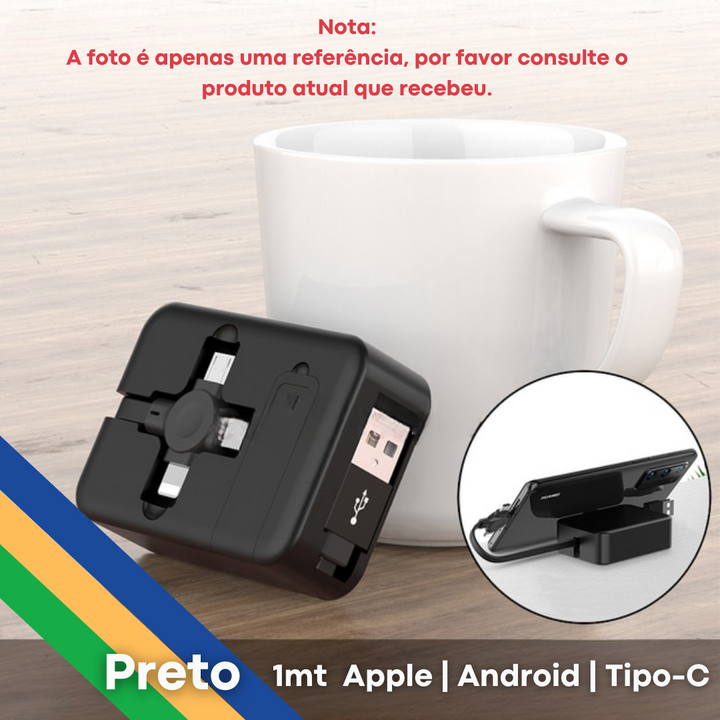 Carregador Portátil - 3 em 1
