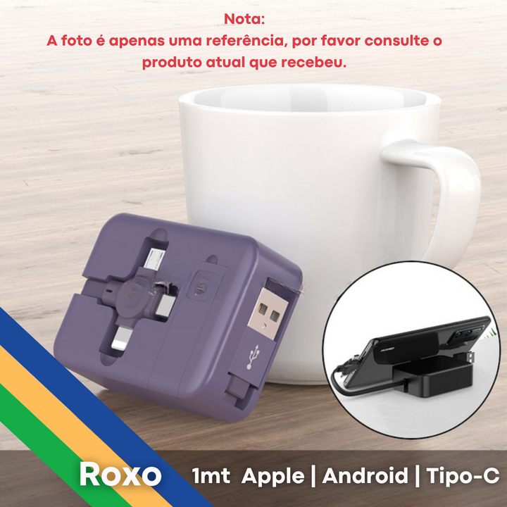 Carregador Portátil - 3 em 1