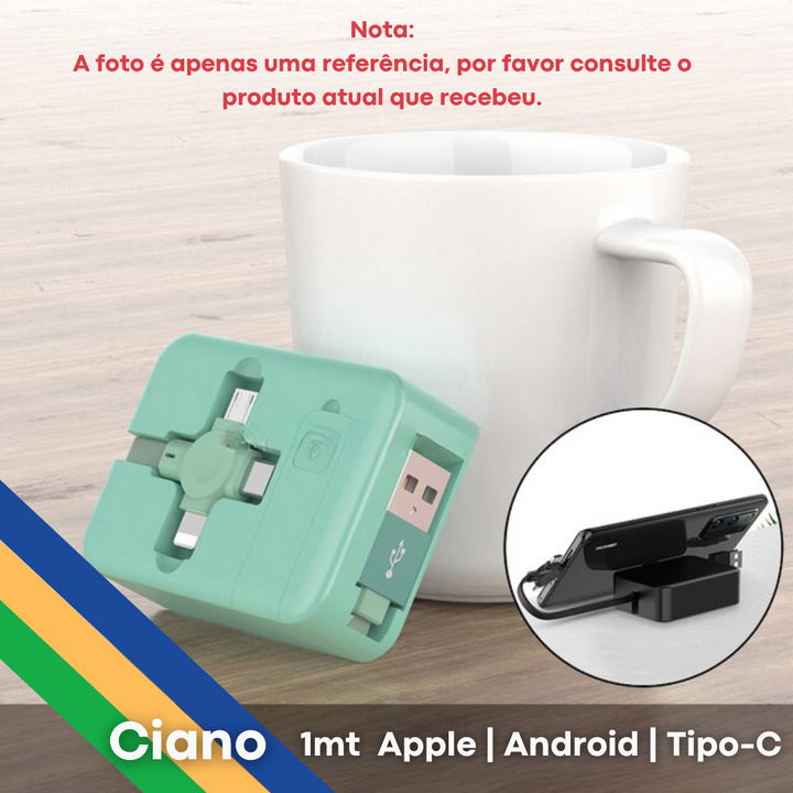 Carregador Portátil - 3 em 1