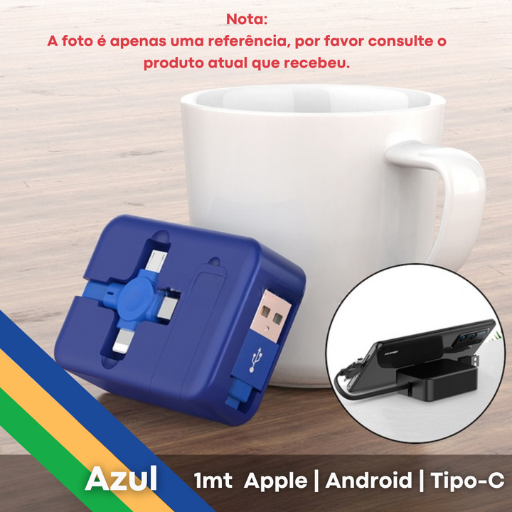 Carregador Portátil - 3 em 1