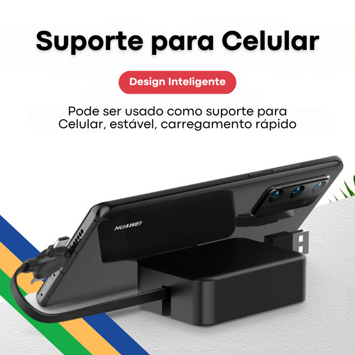 Carregador Portátil - 3 em 1
